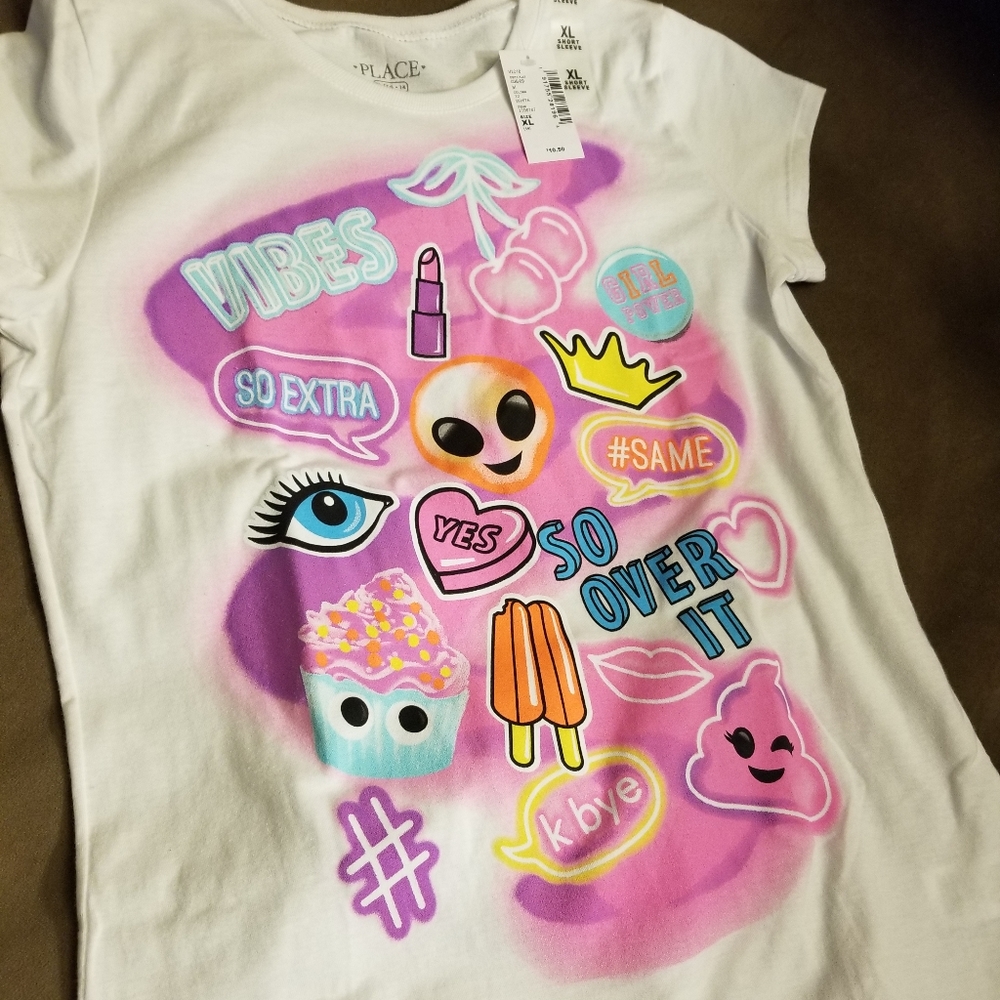 NWT Children's Place girls tee size XL (14)